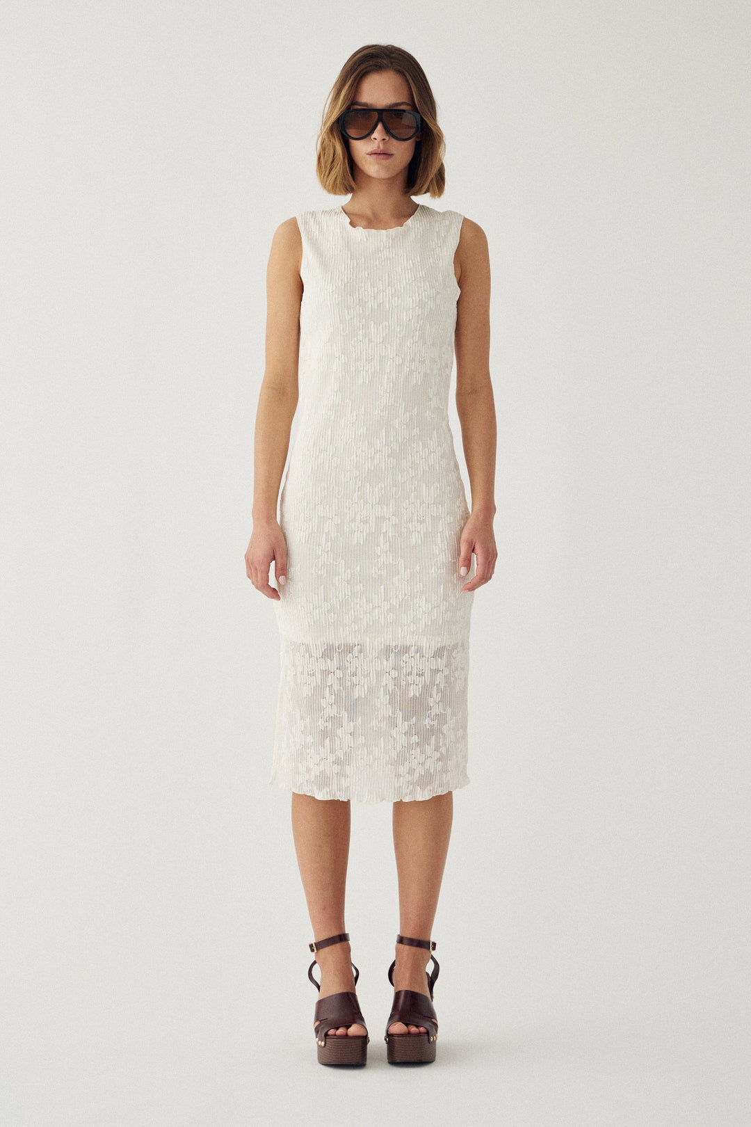 Noella - N-Maenna Dress 15620001 - 974 - Ivory Kjoler 