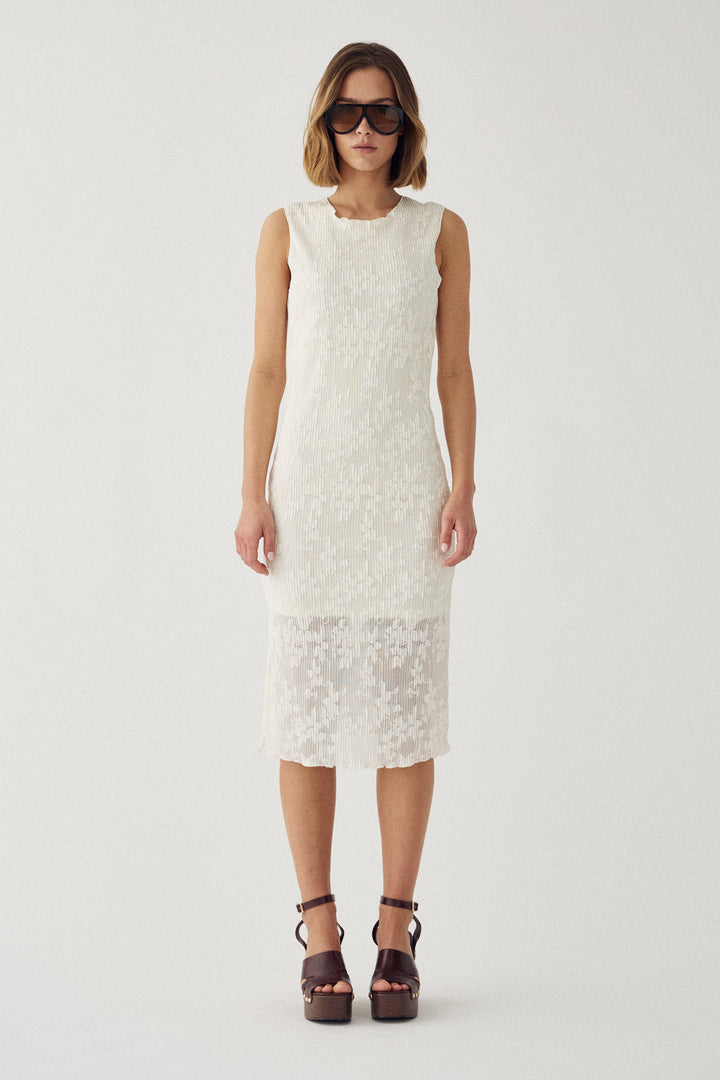 Noella - N-Maenna Dress 15620001 - 974 - Ivory Kjoler 