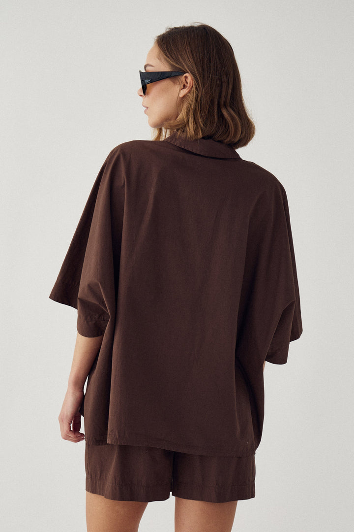 Noella - N-Maizie Shirt 15750002 - 674 - Chocolate Skjorter 