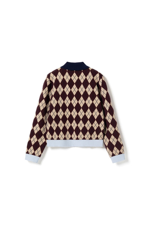 Noella - N-Makayla Knit 15030001 - 456 - Diya Burgundy Check