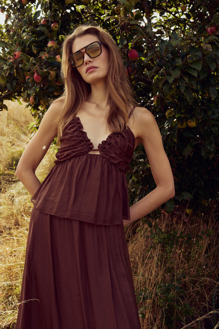 Noella - N-Makoa Skirt 15650002 - 674 - Chocolate Nederdele 