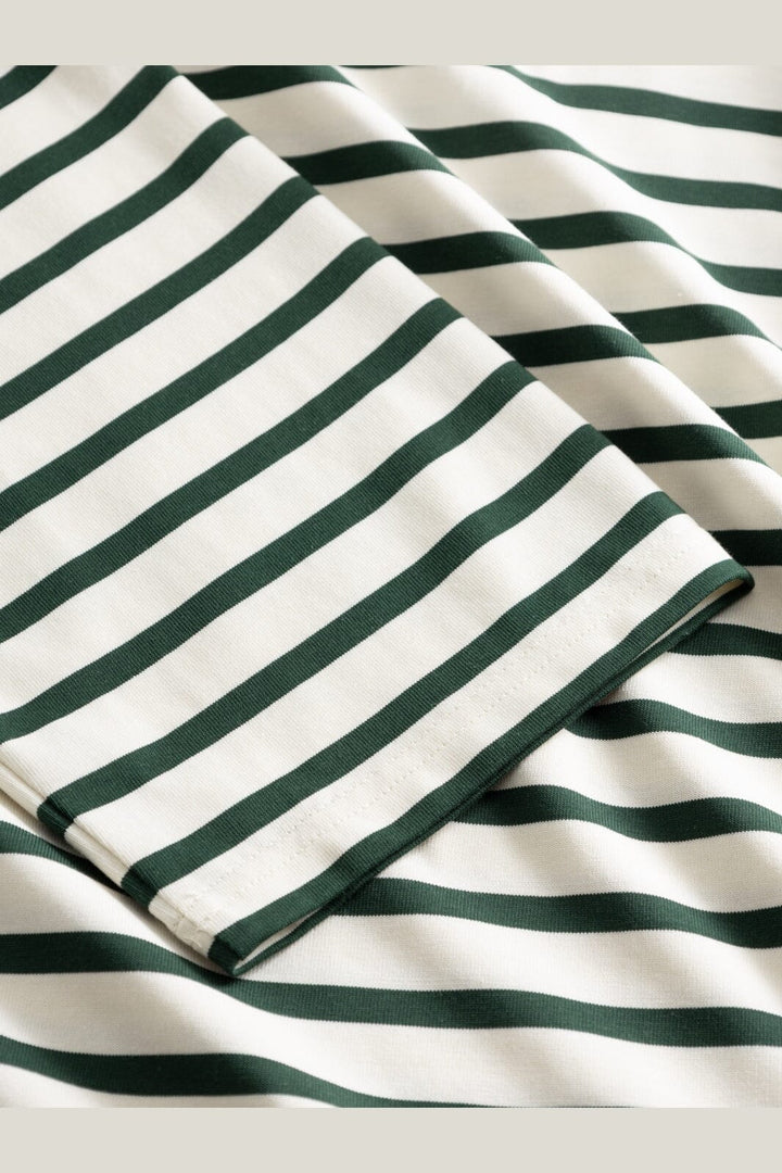 Noella - N-Maple Ls T-Shirt 17260001 - 451 - Eton Ivory Green Stripe