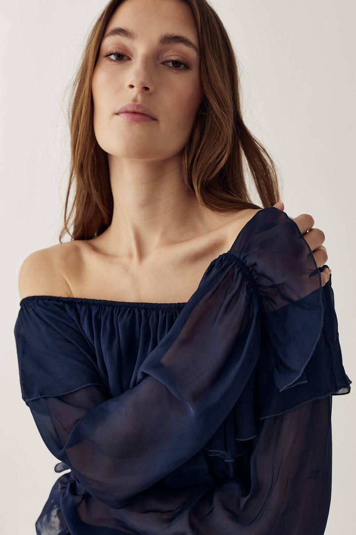 Noella - N-Margerie Blouse 15650004 - 007 - Navy Bluser 