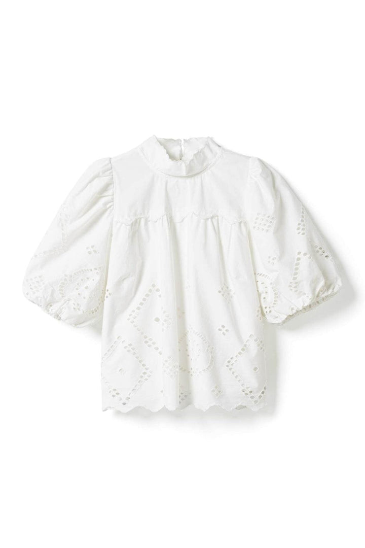 Noella - N-Marilyn Blouse 15070002 - 1249 - White Bluser 