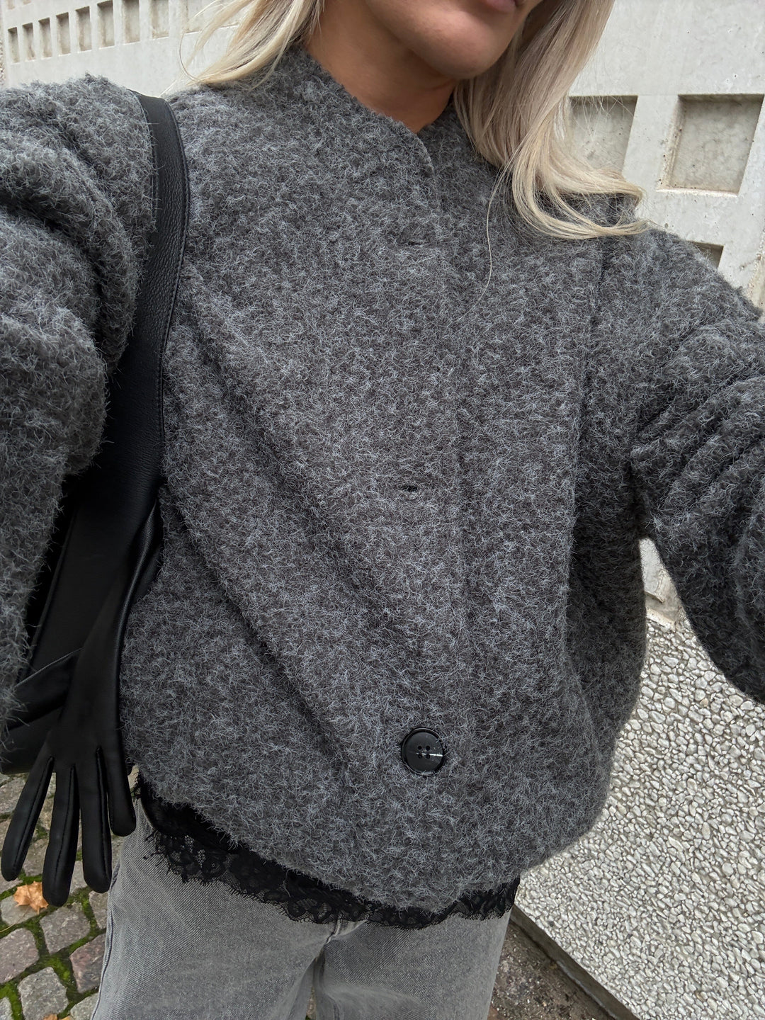 Noella - N-Marnie Jacket 15920001 - 019 - Dark Grey Melange Jakker 