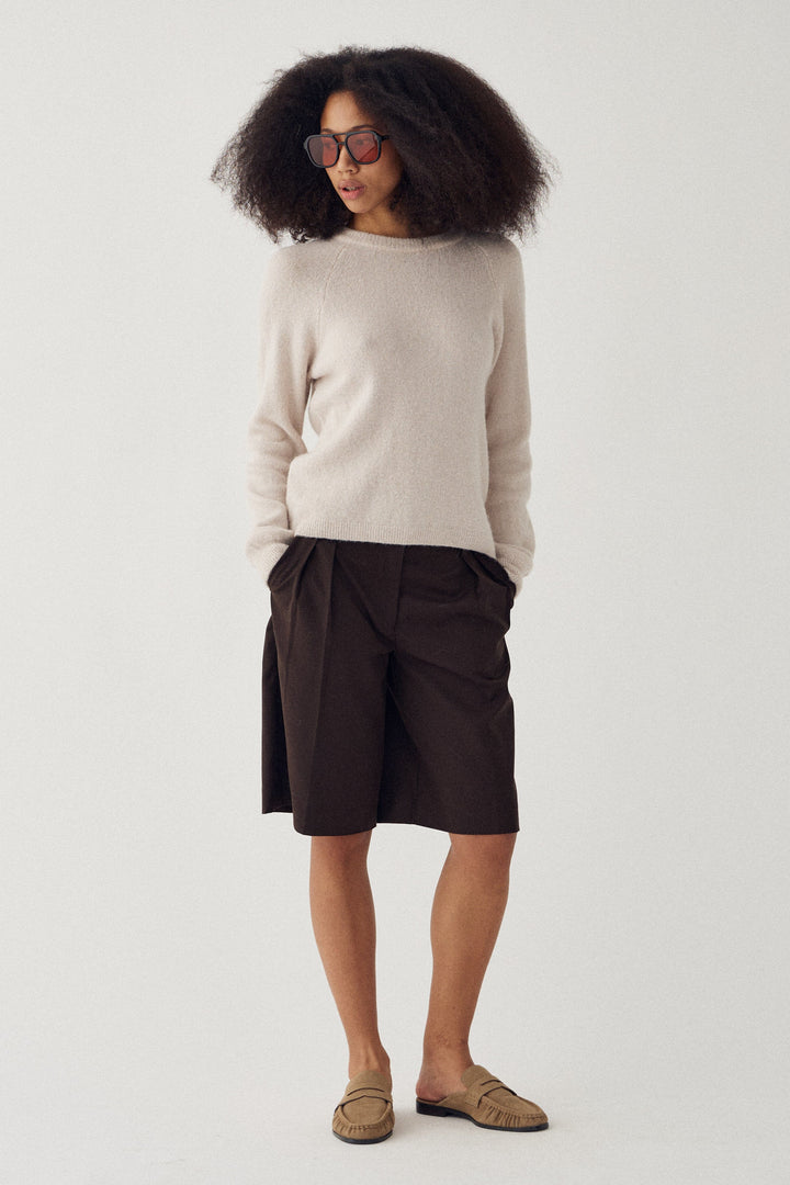 Noella - N-Marve Knit 14900005 - 1206 - Oyster Strikbluser 