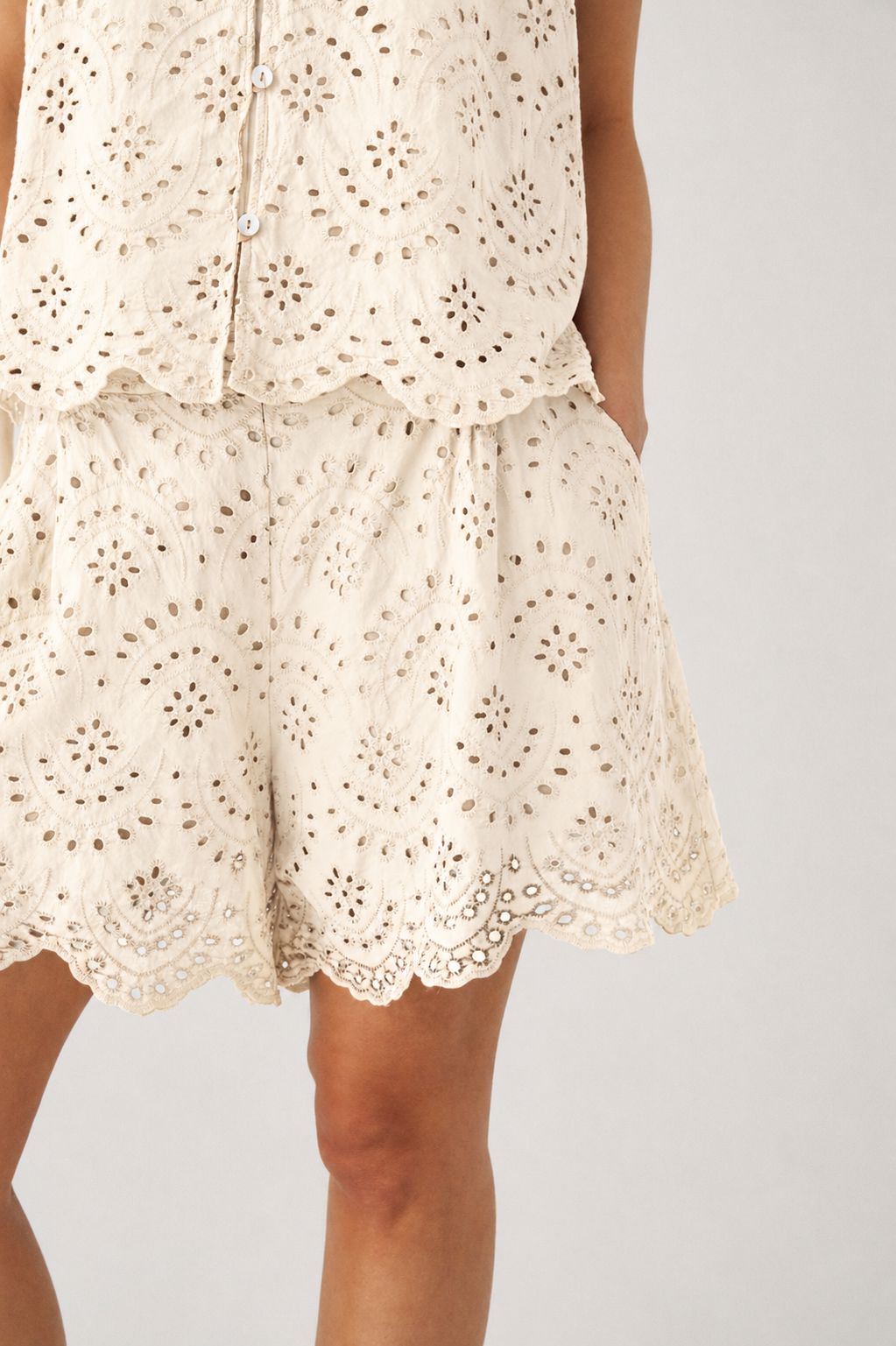 Noella - N-Maven Shorts 15760003 - 974 - Ivory Shorts 