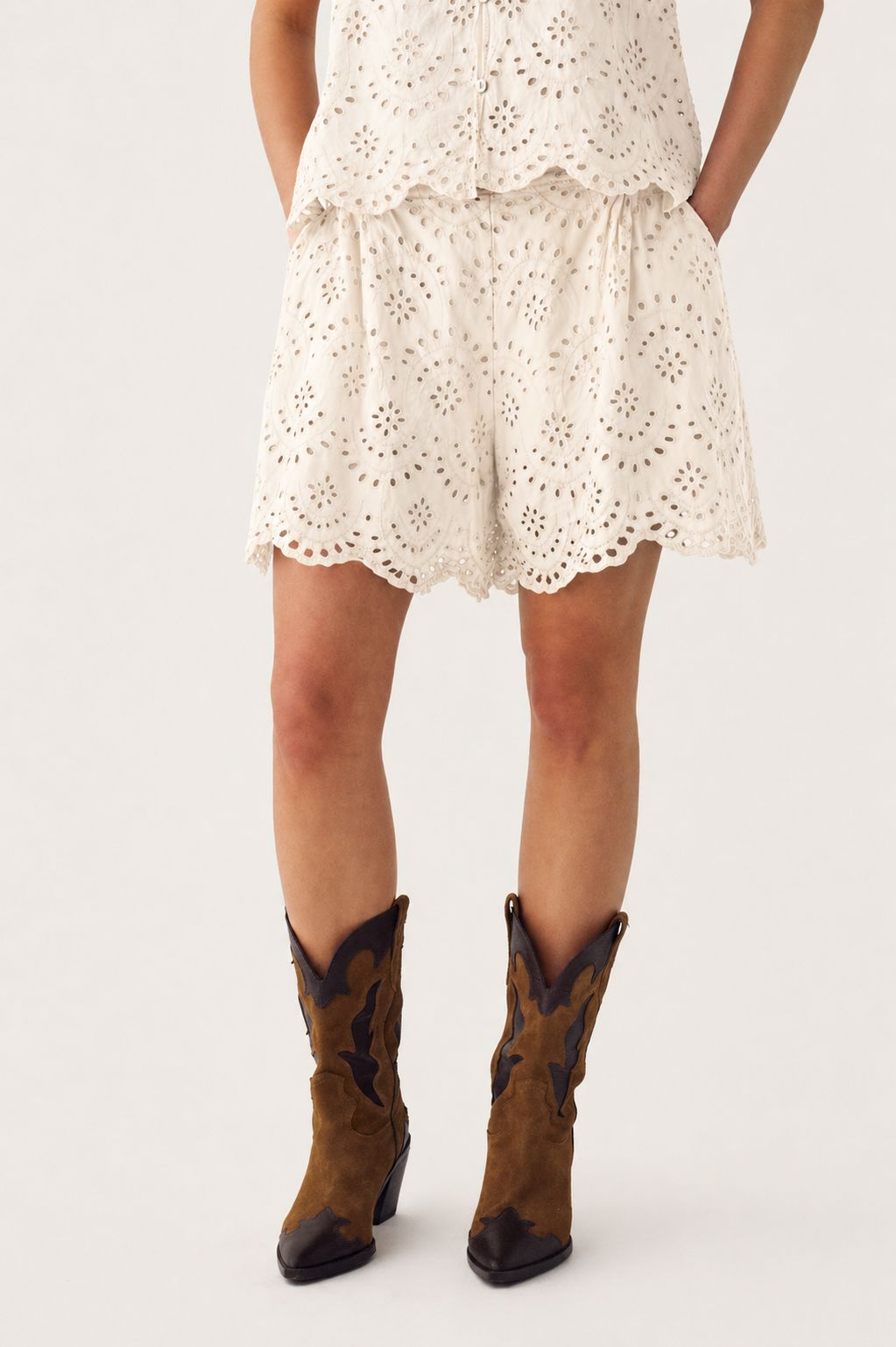 Noella - N-Maven Shorts 15760003 - 974 - Ivory Shorts 