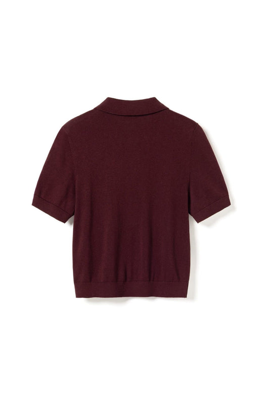 Noella - N-Maxine Ss Knit 14990003 - 150 - Burgundy Strikbluser 