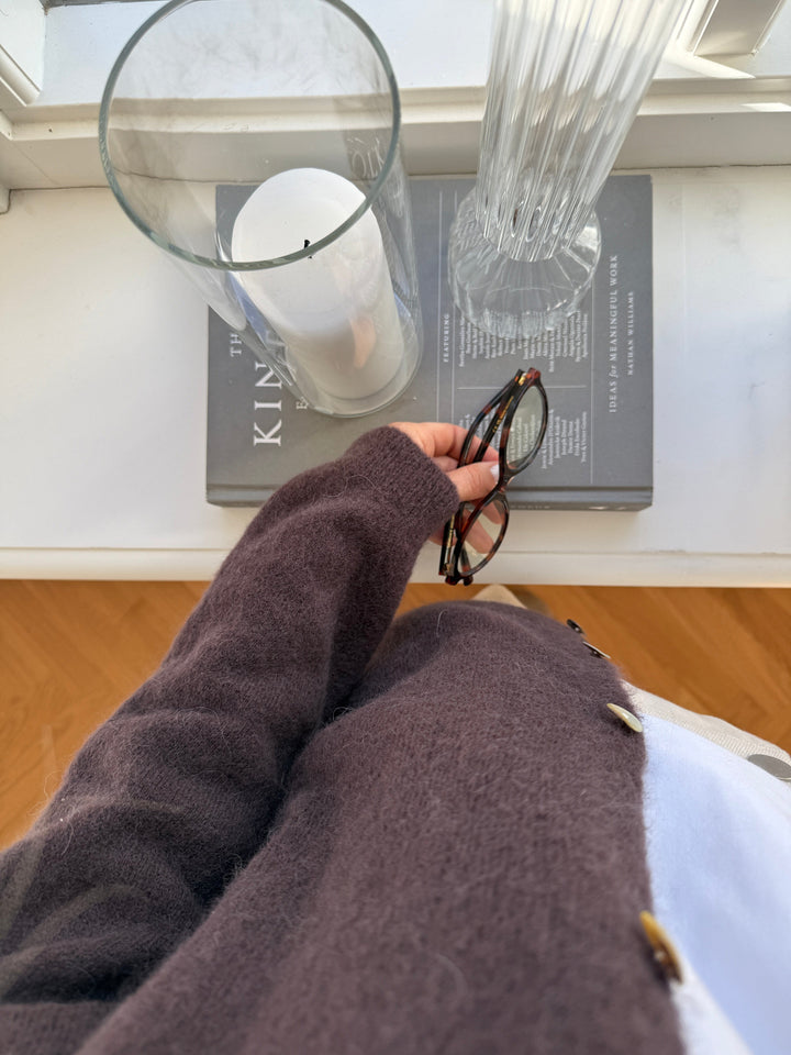 Noella - N-Numa Knit Cardigan 14900004 - 674 - Chocolate Cardigans 