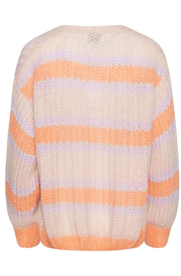 Noella - Pacific Knit Cardigan - Apricot/Lavender Mix Cardigans 
