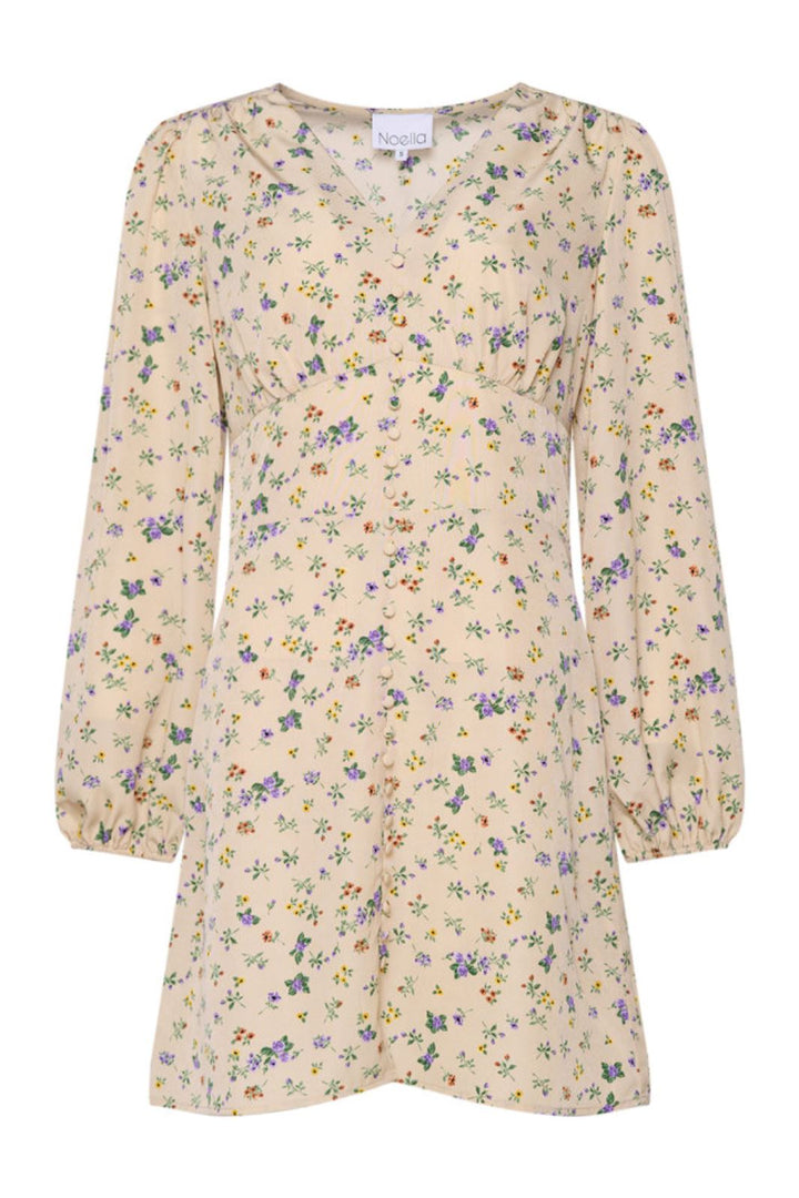 Noella - Paris Patty Short Dress - White Flower Kjoler 
