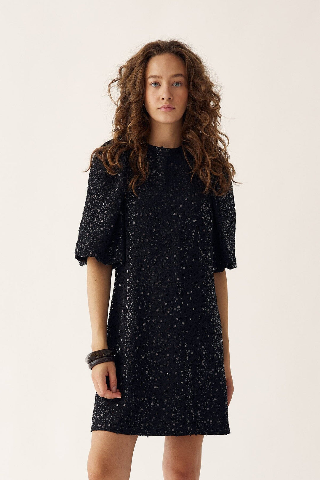 Noella - Pastis Short Dress - 004 Black Kjoler 