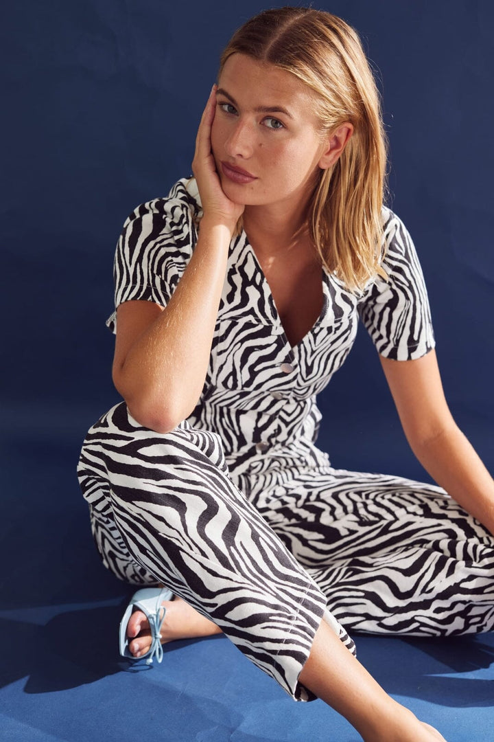 Noella - Stormina Blouse 10670051 - 1328 - Taleah Zebra Print