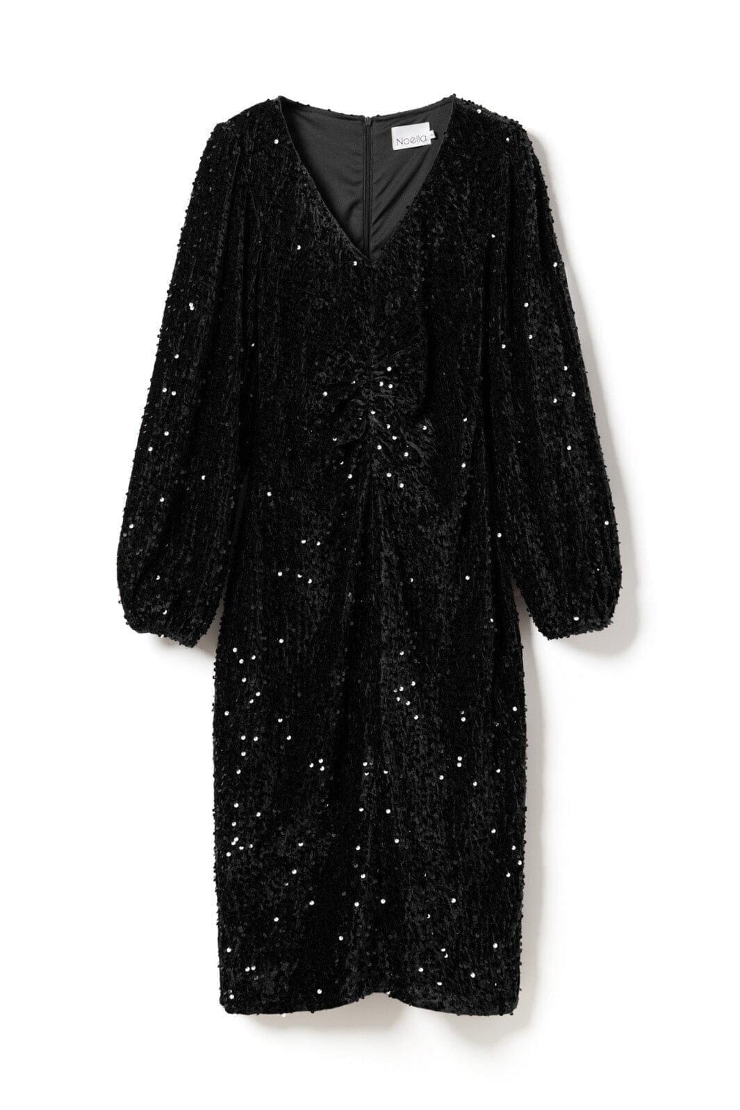 Noella - Teagan Lg Dress 11640044 - 004 Black Kjoler 