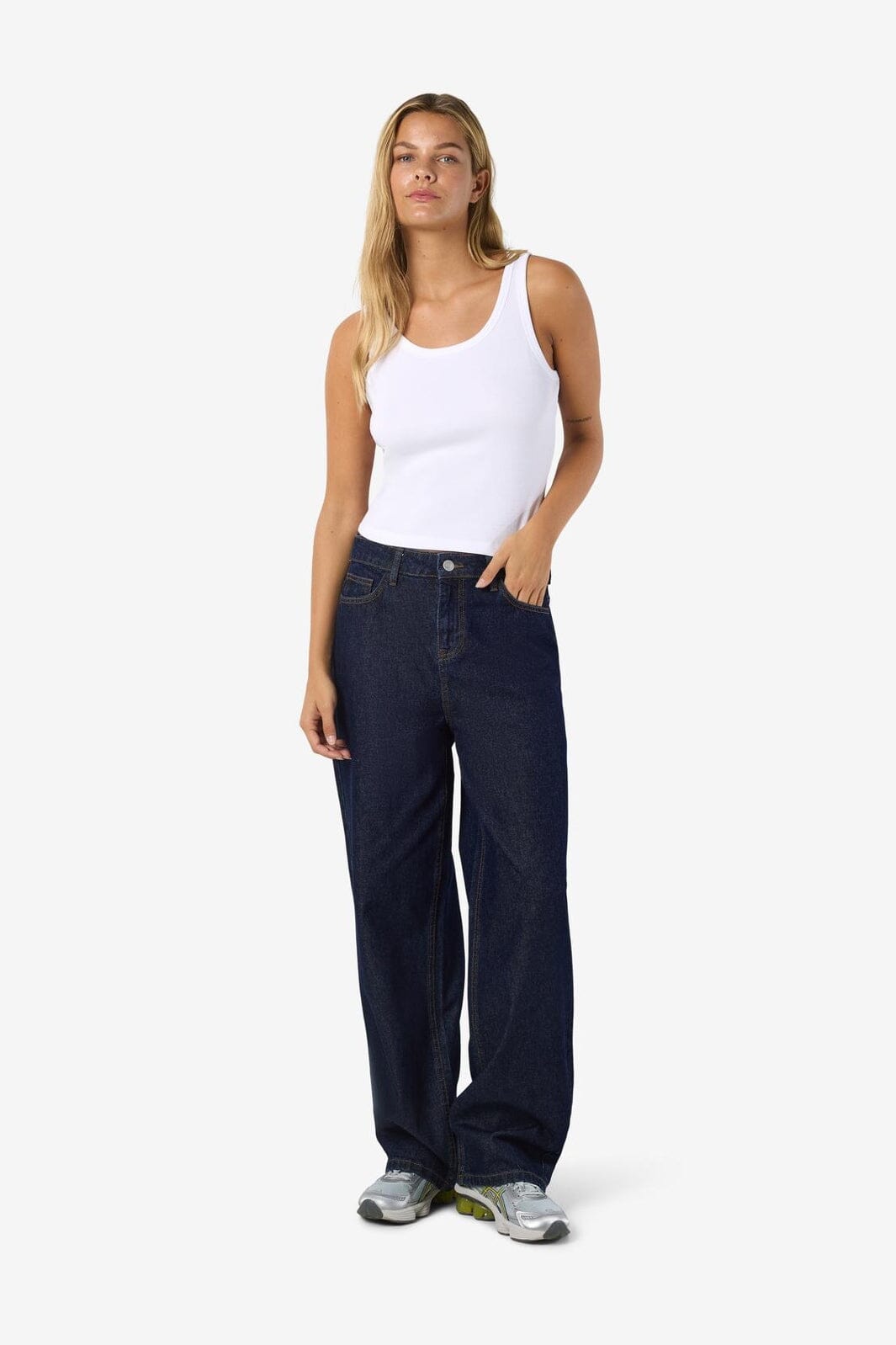 Noisy May - Nmalexa Loose Jeans Az386Db - 4936922 Dark Blue Denim