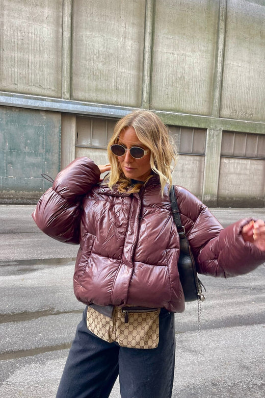 Noisy May - Nmallie Shiny Puffer - 4865435 French Roast Jakker 