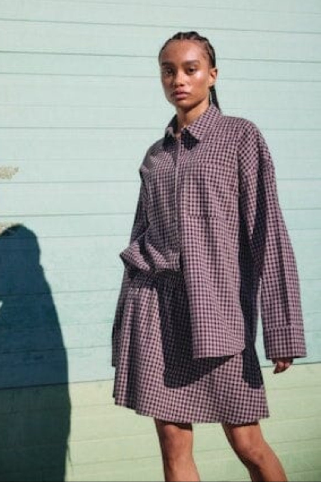 Noisy May - Nmhailey Zoe L/S Check Shirt Tnt/17 - 5185420 Demitasse Birch Skjorter 