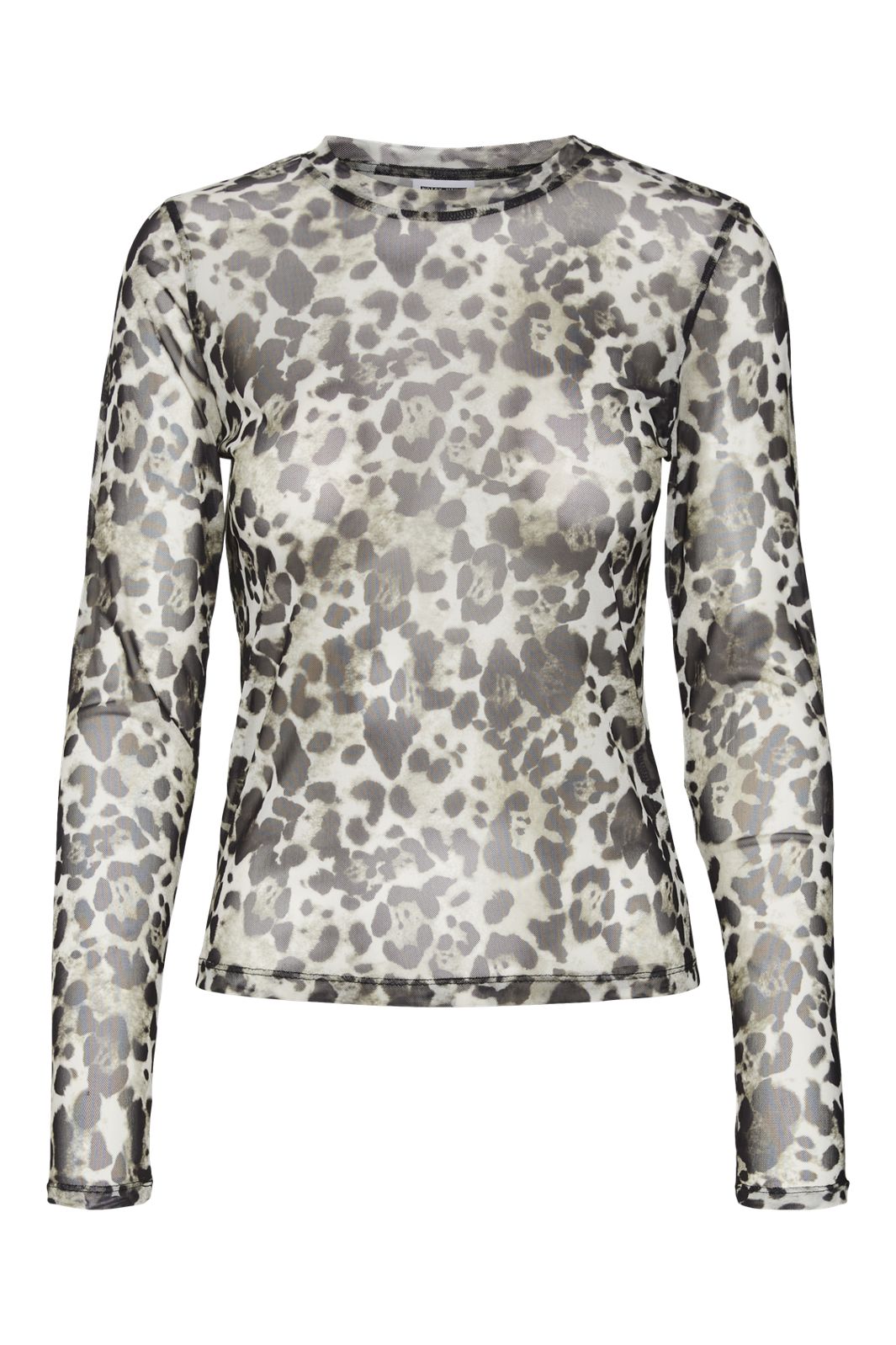 Noisy May - Nmjudith L/S Mesh Top Bg Fwd - 4067990 Black Leo