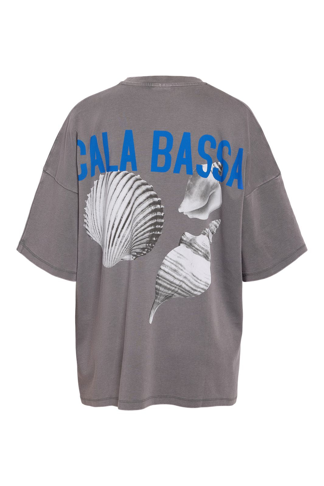 Förbeställning - Noisy May - Nmkim Unisex Washed T-Shirt - 4880987 Charcoal Gray Sea Shells (Acid Wash)
