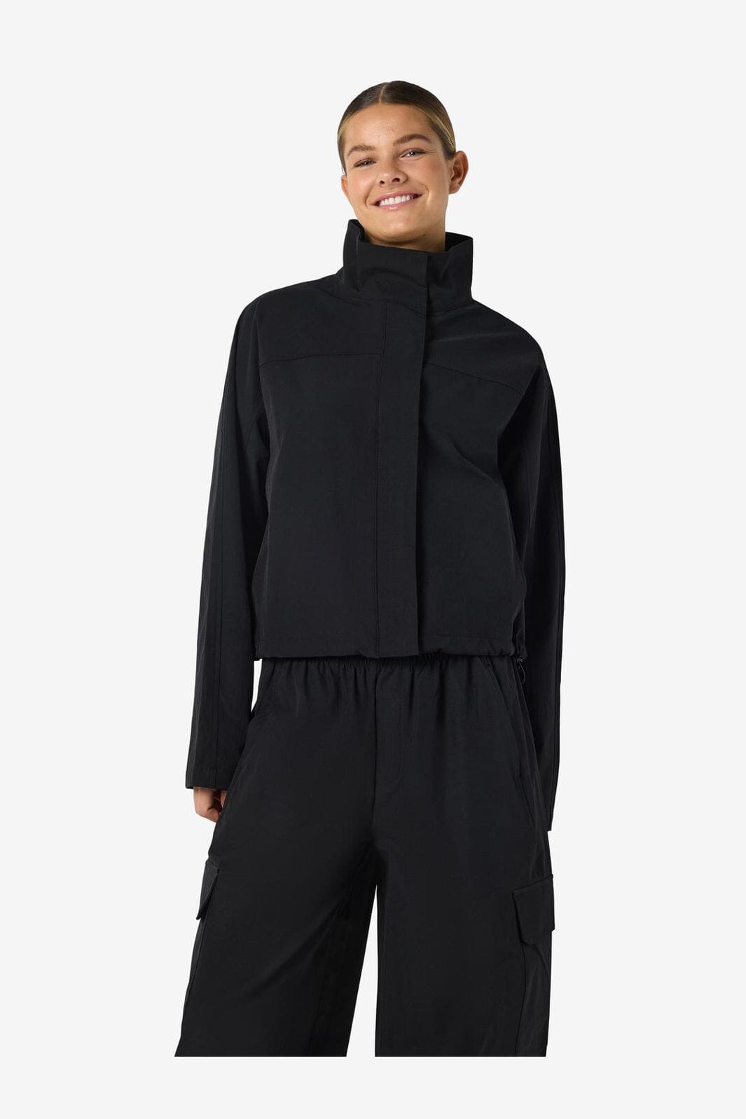 Noisy May - Nmkirby L/S Highneck Zip Jacket - 5091367 Black