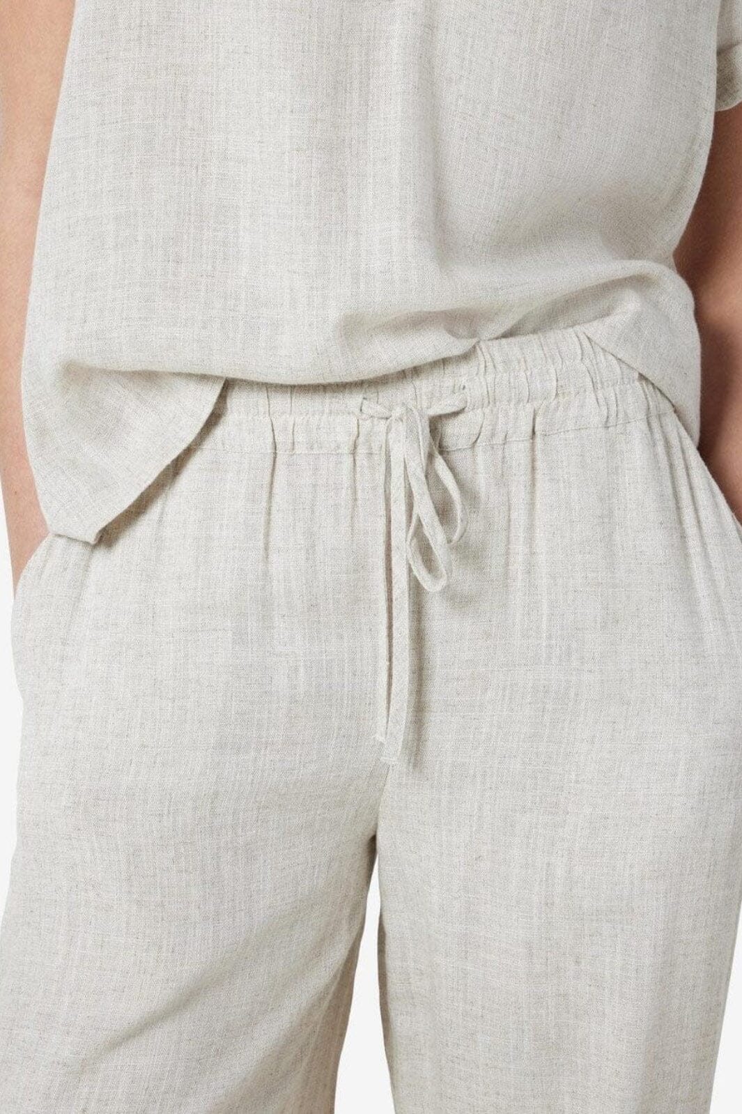 Noisy May - Nmleilani Nw Loose Pants - 4260411 Natural