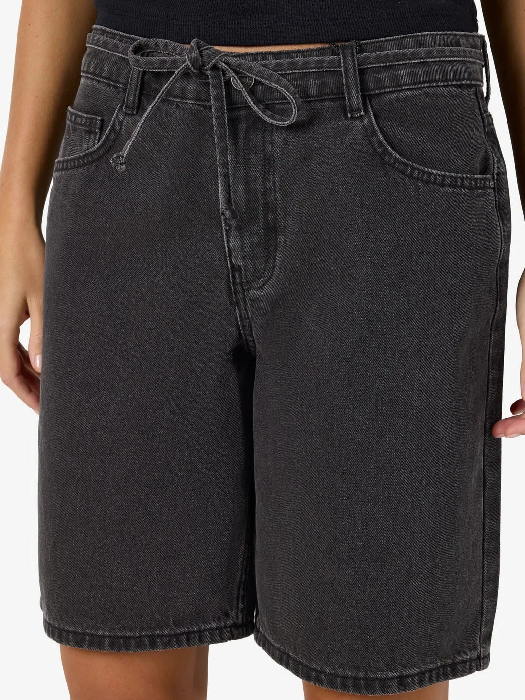 Noisy May - Nmmaisy Loose Shorts Az457Bl - 5070668 Black Denim Shorts 