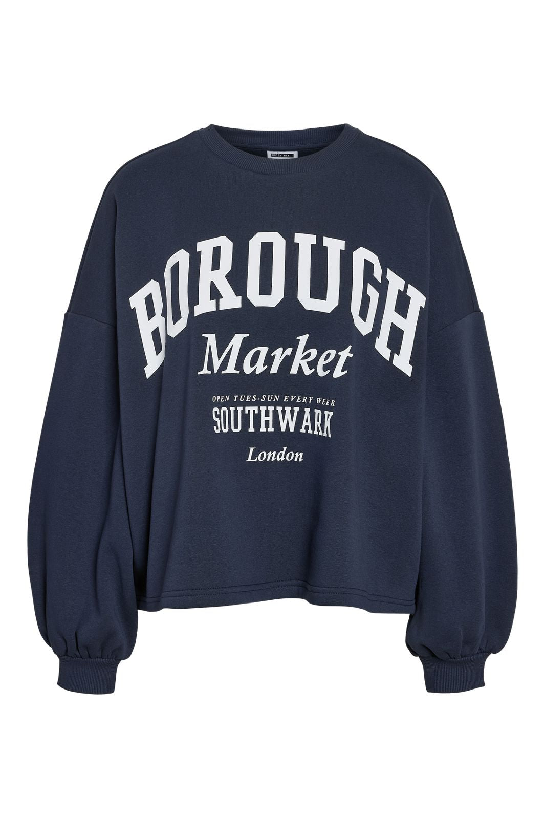 Noisy May - Nmmellie L/S Crew Neck Sweat - 5018979 Navy Blazer Print