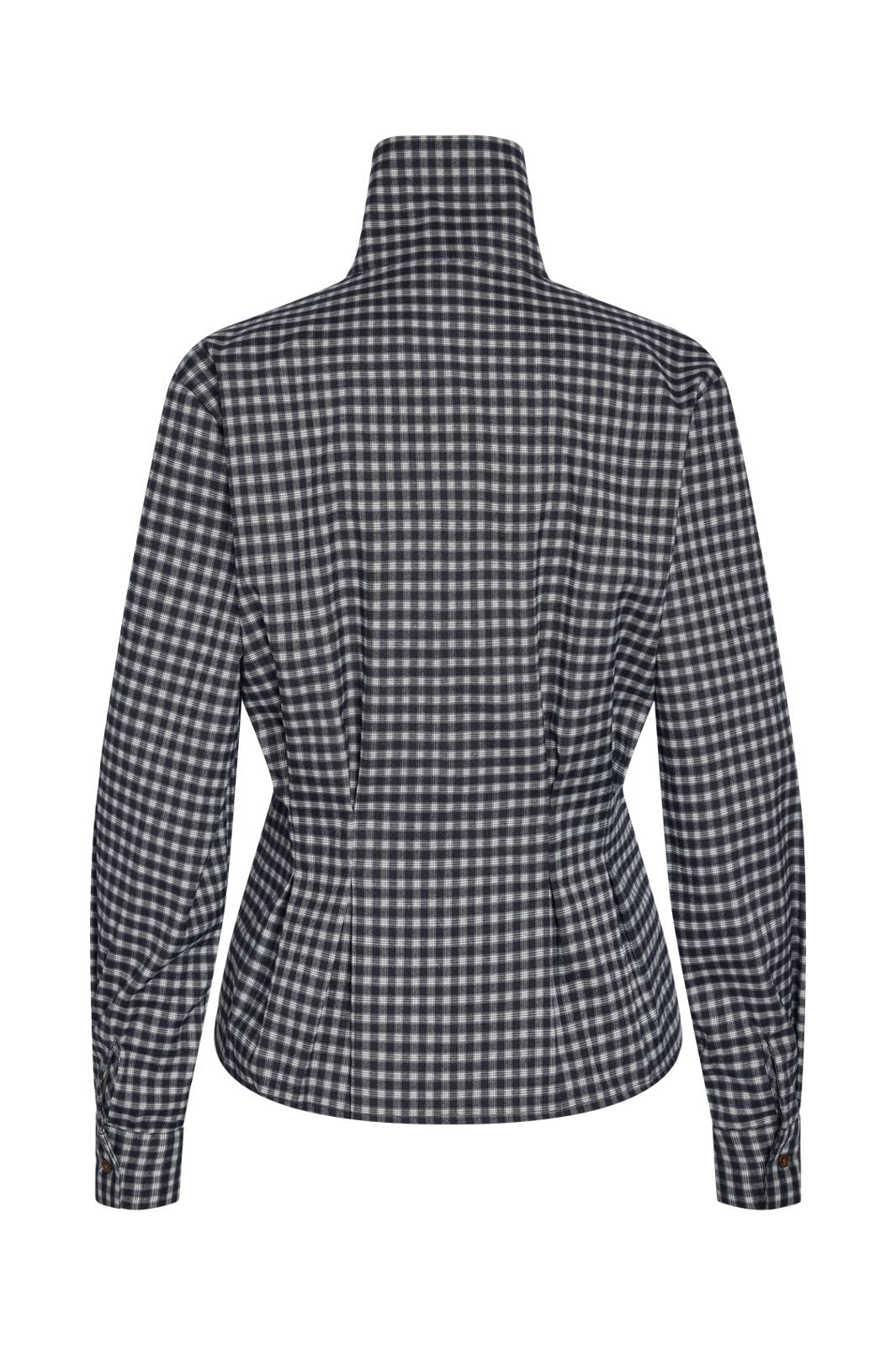 Noisy May - Nmpamila Highneck L/S Detail Shirt - 5224958 Navy Blazer White