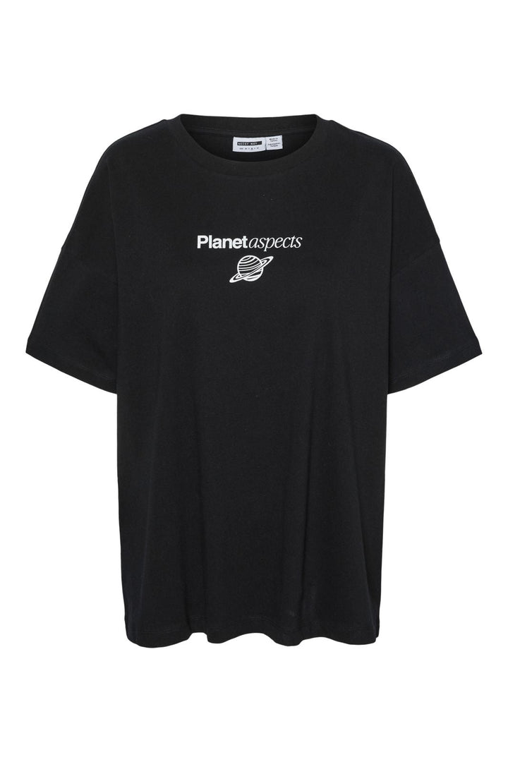 Förbeställning - Noisy May - Nmpluto Ida S/S T-Shirt - 4911433 Bright White Zodiac Energy