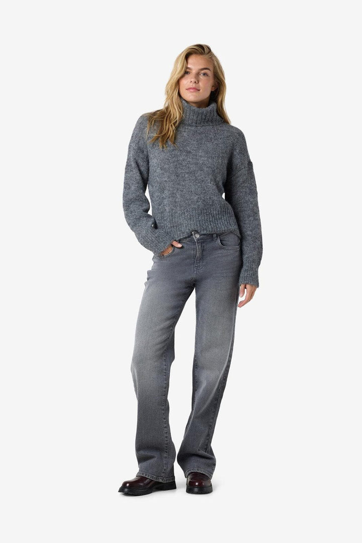 Noisy May - Nmyolanda Nw Wide Jeans Az371Dg Fwd - 4532618 Dark Grey Denim