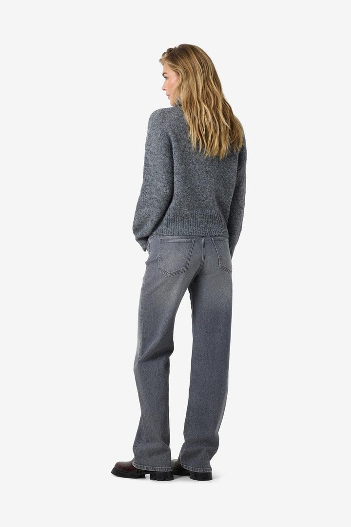 Noisy May - Nmyolanda Nw Wide Jeans Az371Dg Fwd - 4532618 Dark Grey Denim