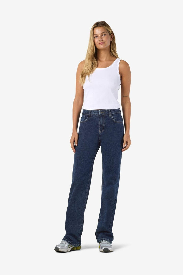 Noisy May - Nmyolanda Wide Str Az365Db Fwd - 4532744 Dark Blue Denim