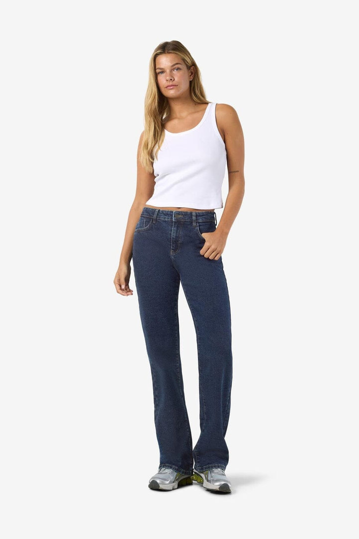 Noisy May - Nmyolanda Wide Str Az365Db Fwd - 4532744 Dark Blue Denim