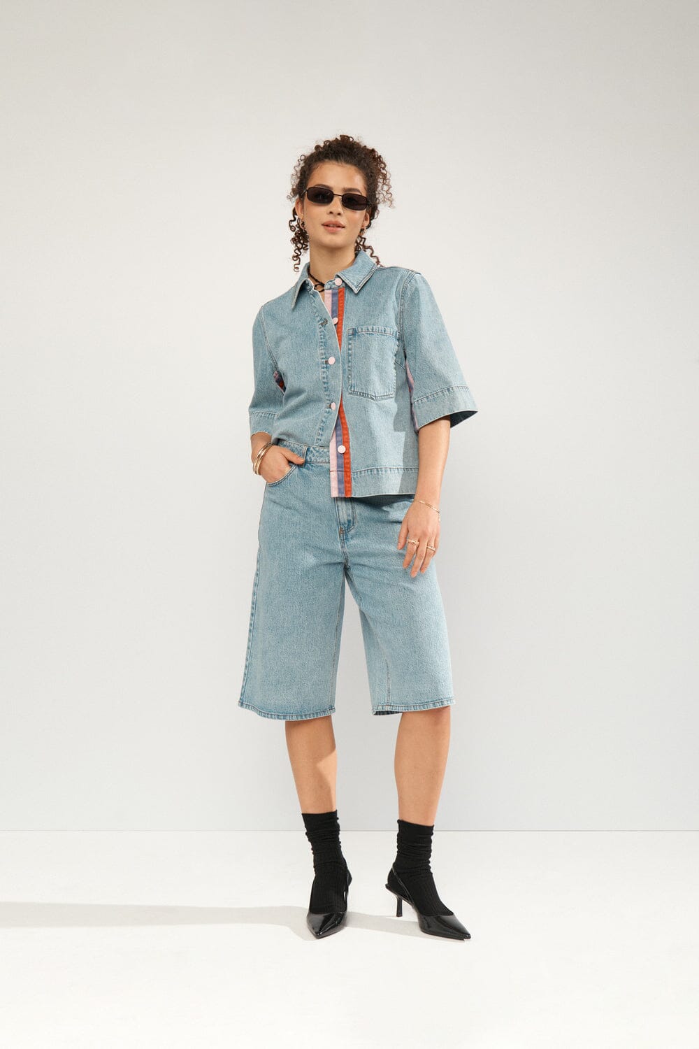 Nümph - Numalaga Shirt 706863 - Light Blue Denim Skjorter 