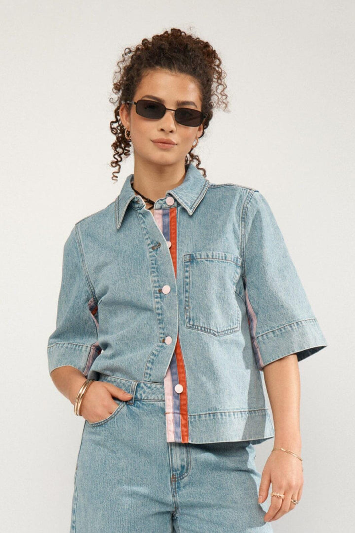 Nümph - Numalaga Shirt 706863 - Light Blue Denim Skjorter 