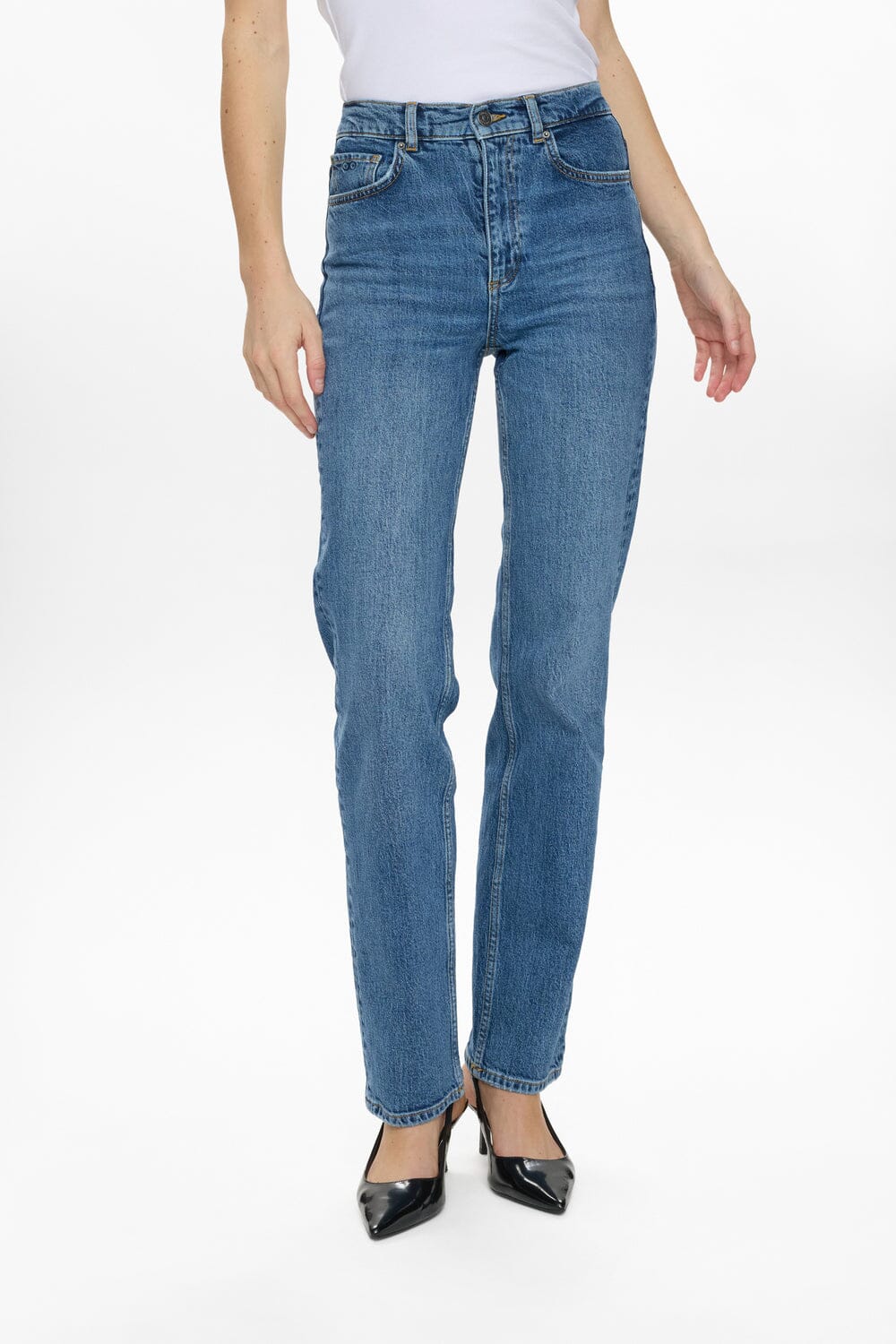 Nümph - Nuoslo Hr Straight Jeans - S3013 706672 - Medium Blue Denim Jeans 