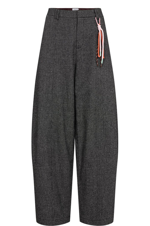 Nümph - Nuroki Barrel Pants 707478 - Dark Grey Melange Bukser 