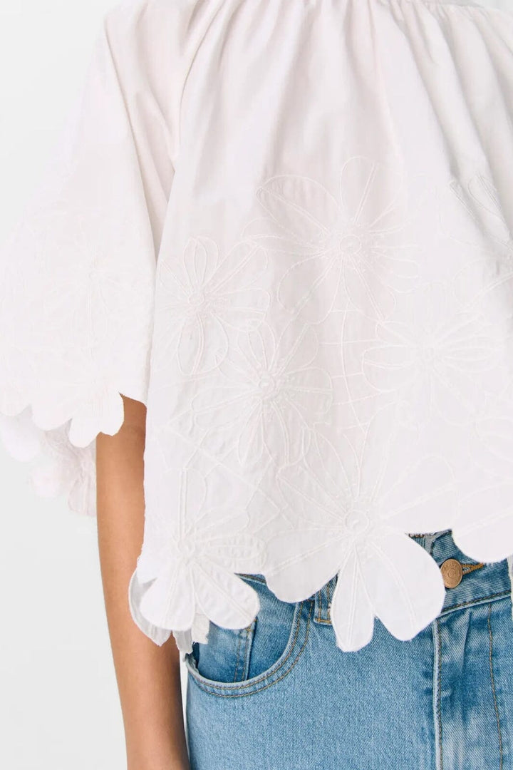 Object - Objkamma S/S Lo Top Ss Fair 25 - 4881815 Cloud Dancer