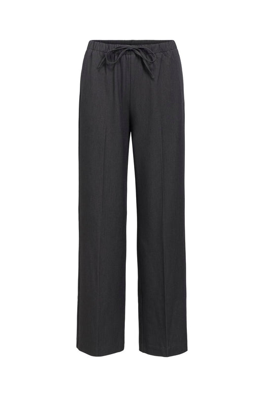 Object - Objlisa Tie Wide Pant - 5191831 Medium Grey Melange
