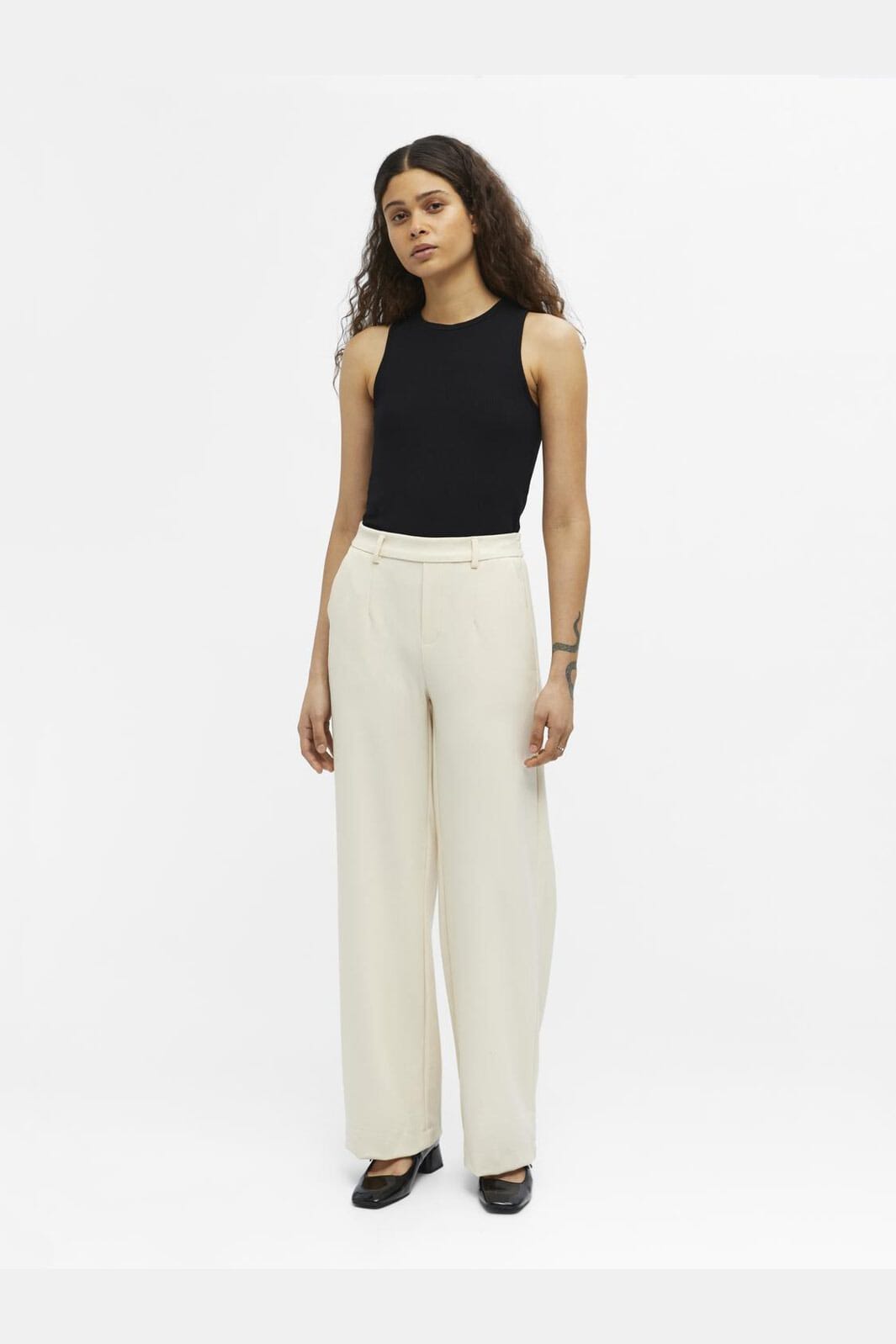 Object - Objlisa Wide Pant - 3862276 Sandshell