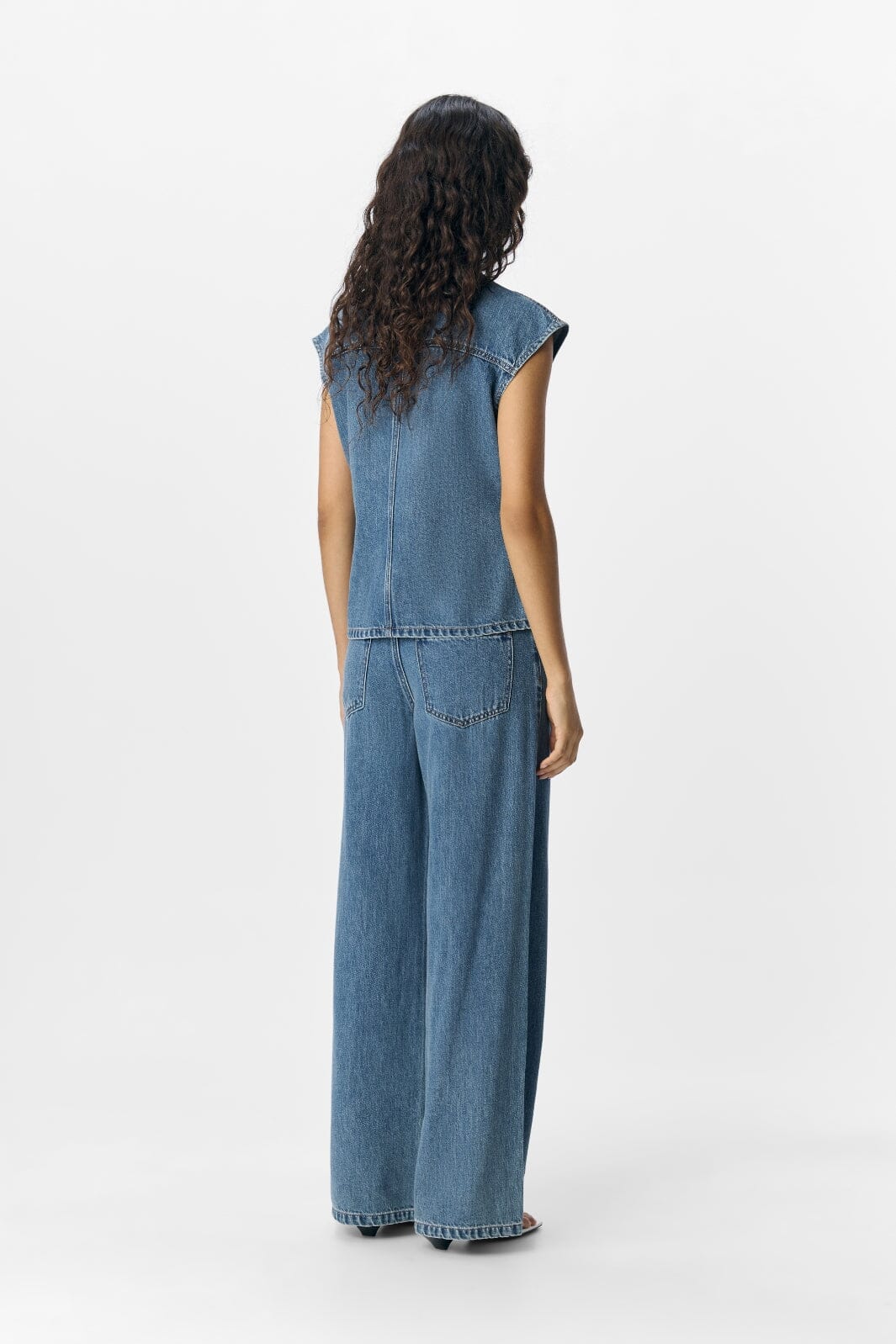 Object - Objmoji Divona Wide Jeans 140 - 4823949 Medium Blue Denim