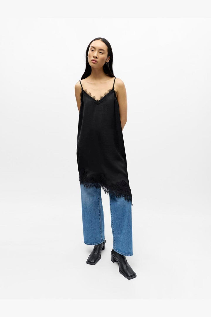 Object - Objnaline Reg Slip Lace Dress Vip 26 - 5094044 Black