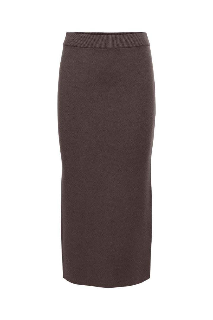 Object - Objreynard Knit Skirt - 4885501 Seal Brown