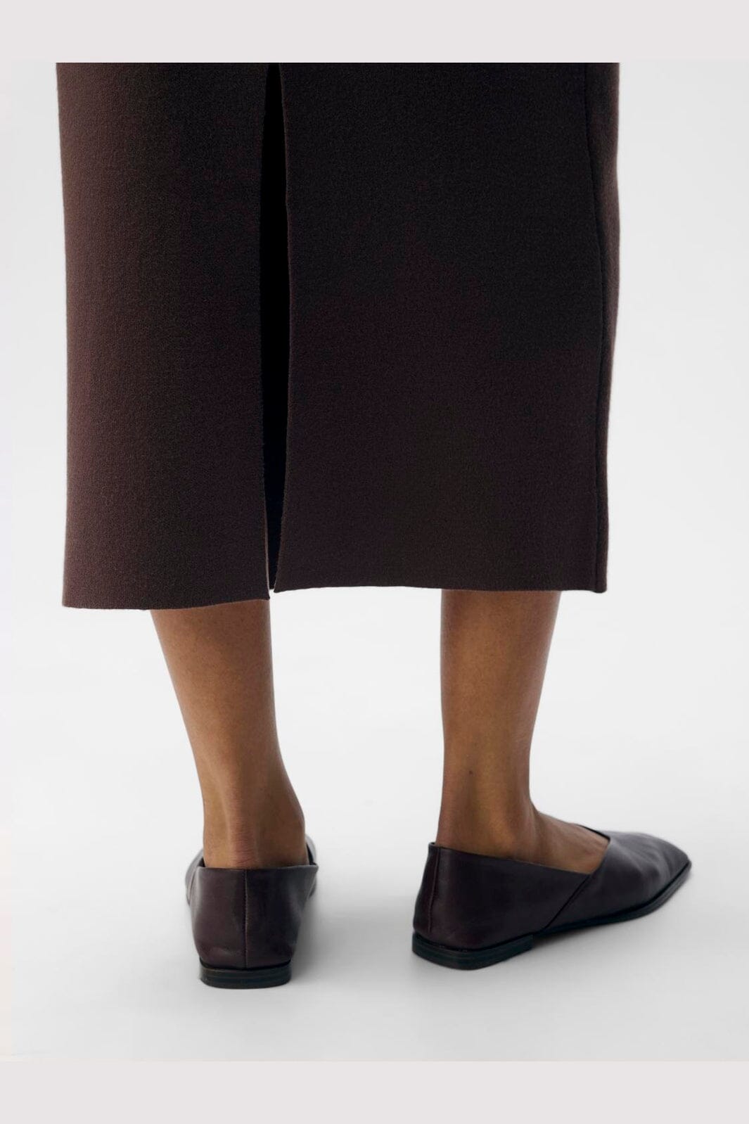 Object - Objreynard Knit Skirt - 4885501 Seal Brown