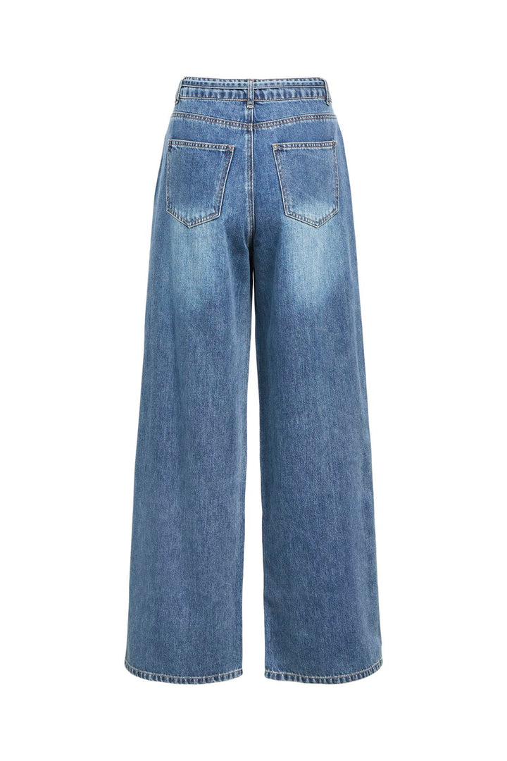 Object - Objrosie Wide Jeans - 4797865 Medium Blue Denim