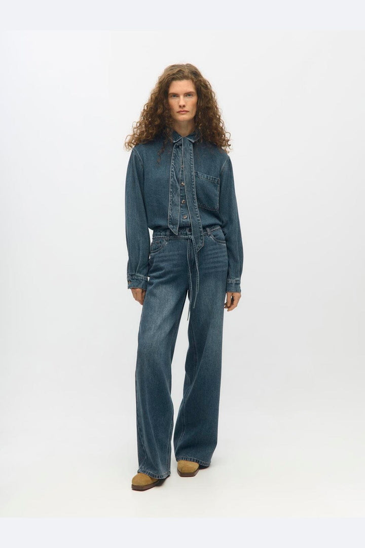 Object - Objrosie Wide Jeans - 4797865 Medium Blue Denim