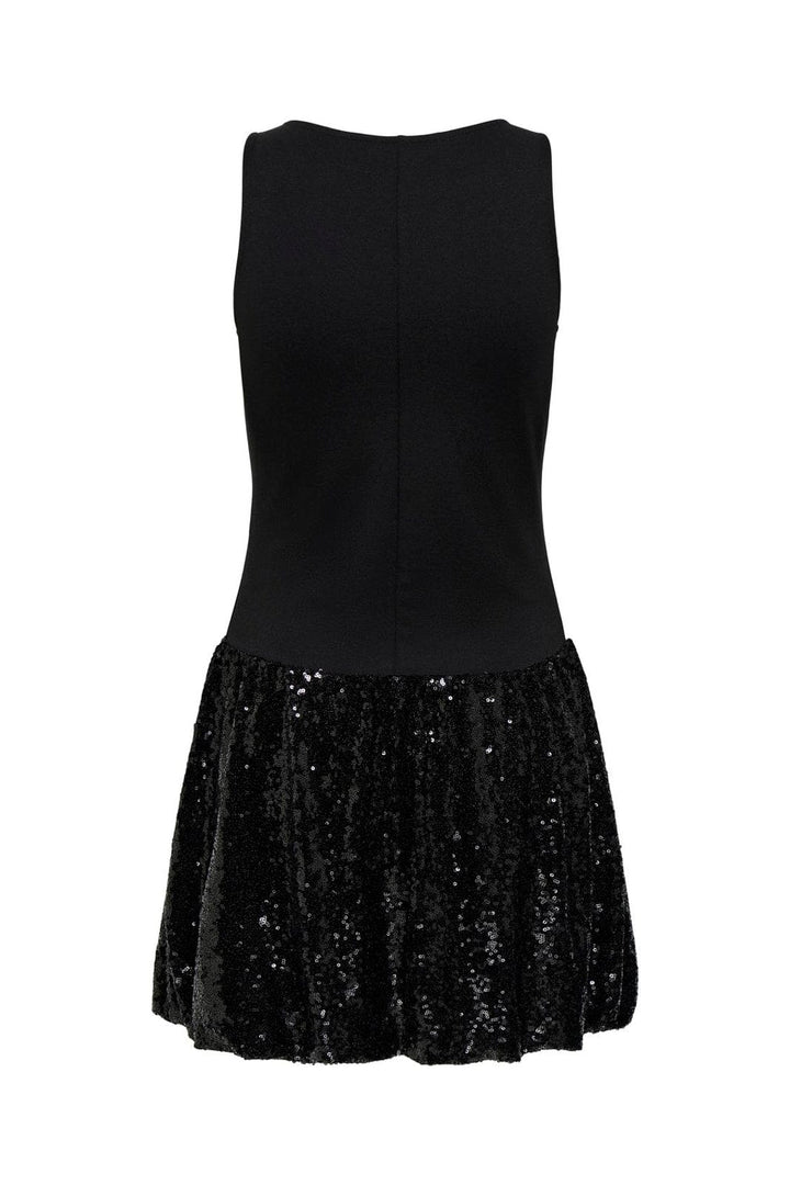 Only - Oha Sl Sequins Balloon Dress - 5046446 Black