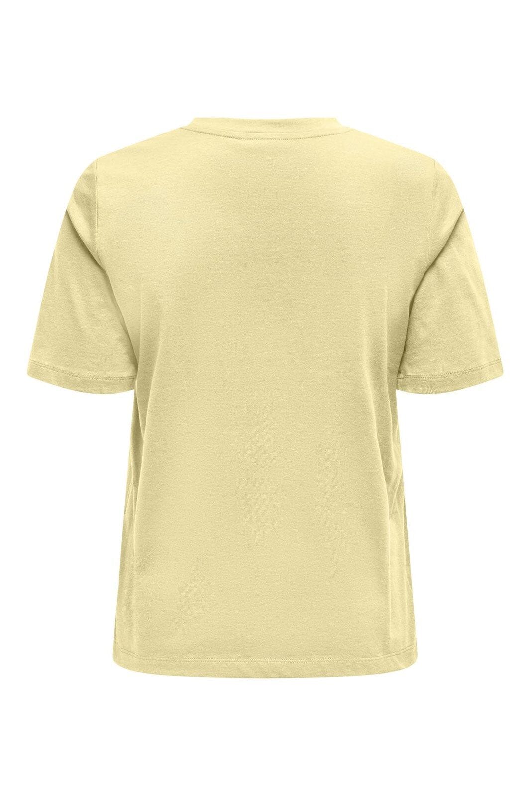 Only - Onl S/S Tee - 4963247 Pastel Yellow