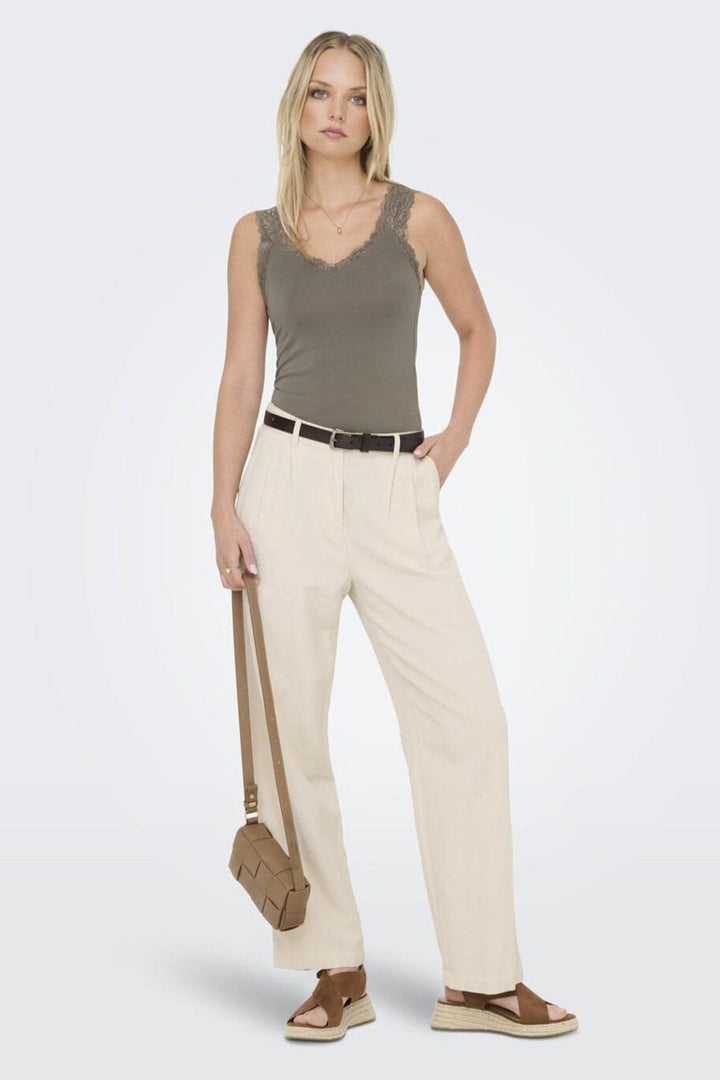 Only - Onl30 Free Life S/L Singlet Top - 4941141 Walnut